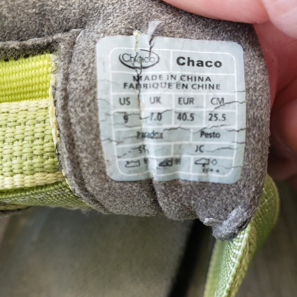 Chaco Paradox Pesto Green Water Shoe - Picture 2 of 6